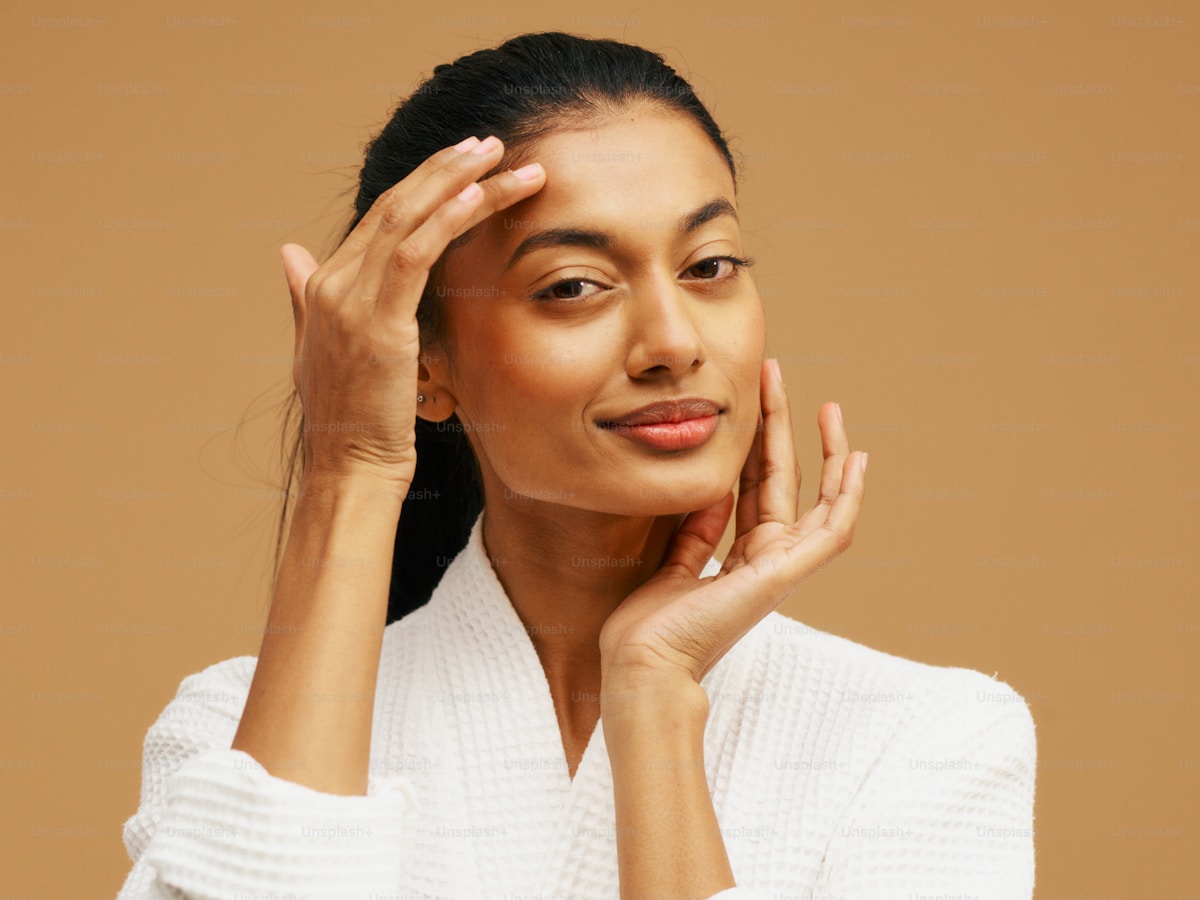 Glowing skin results after laser treatment